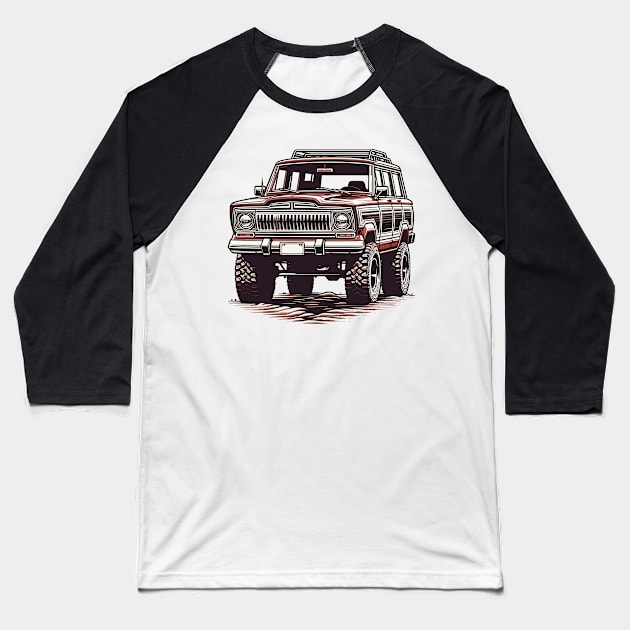 Jeep Wagoneer Baseball T-Shirt by Vehicles-Art